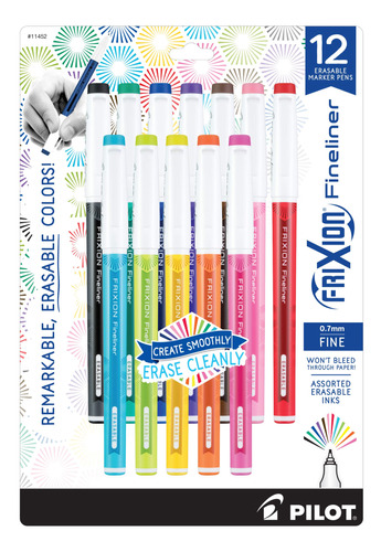 Pilot Frixion Fineliner Rotuladores De Punta Fina Con Tinta