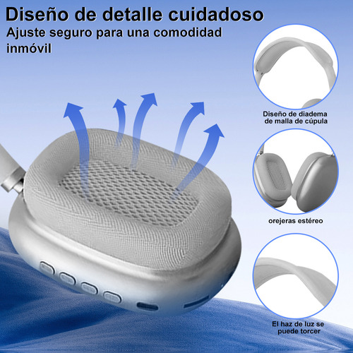 Audífonos Inalámbricos Bluetooth 5.2 Diadema P9 Max Gamer