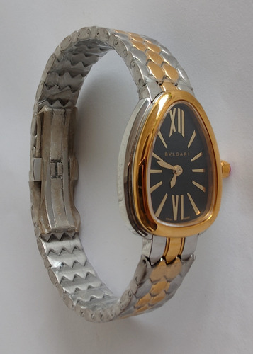 Reloj Bnlgr Mod. Serpentie Seduttorie Dama Correa Oro Amarillo/plata Bisel Oro Amarillo Caratula Negra (Usado)