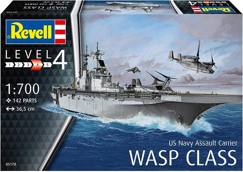 Barco Us Navy Assault Carrier Wasp Class 1/700 Revell