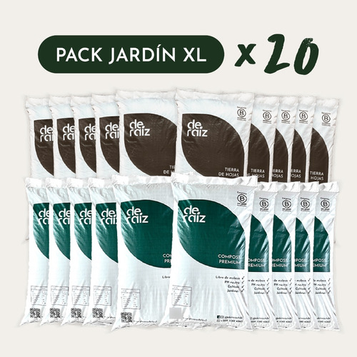 Pack Jardin Xl (compost Y Tierra De Hojas | 20 Unidades