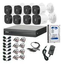 Comprar Kit Seguridad Dvr 8ch Camaras 2mp Infra Dahua P2p Disco 1tb