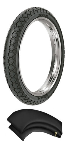 Pneu Traseiro E Câmara 90/90-18 Pd29 Rinaldi Titan Ybr Fan