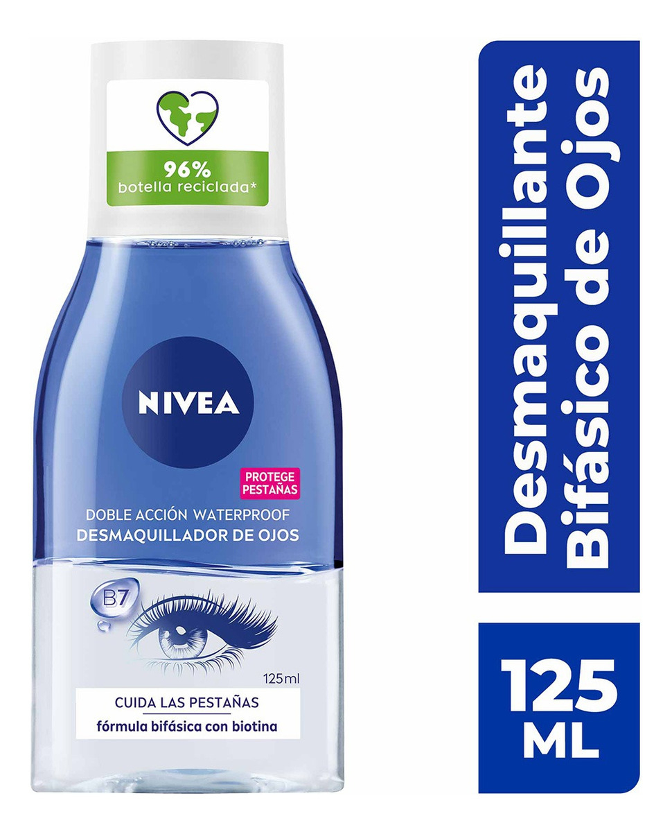 Desmaquillante De Ojos Nivea Bifásico Con Biotina - 125 Ml