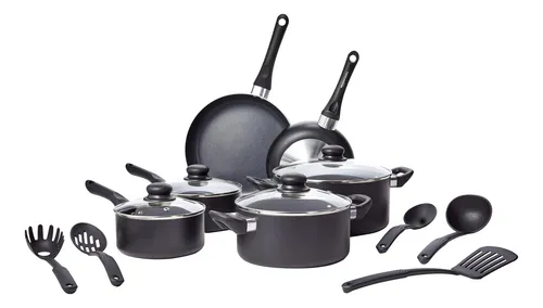 comprar Juego De Utensilios De Cocina Amazon Basics Antiadherente De