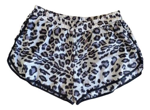 Spaceball Short Pantalon Microfibra Animal Print Mujer T.l.g