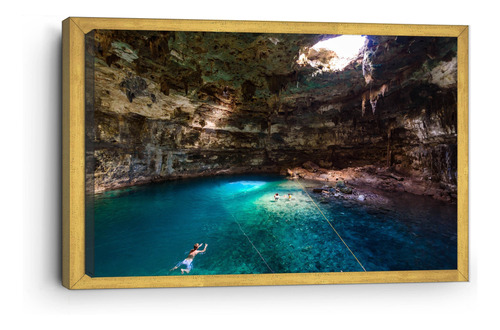 Cuadro Canvas Marco Inglés Cenote Valladolid Yucatan 60x90cm