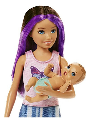 Muñeca Barbie Y Accesorios Crib Playset Skipper