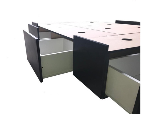 Imagen 10 de 10 de Box Cama Base Sonmier 6 Cajones Revest + Baulera 1.90mx1.40m