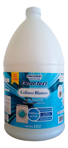 Detergente Liquido Ropa Blanca - Coliseo Blanco - 3.8 Litros