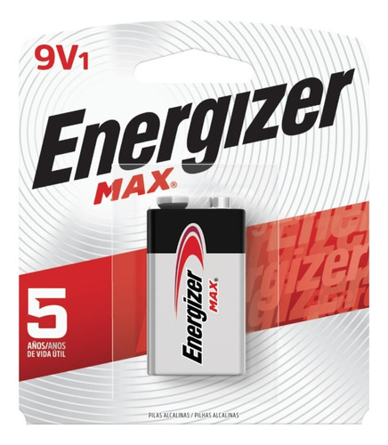 Pila 9V Energizer MAX 522 Rectangular - pack de 2 unidades