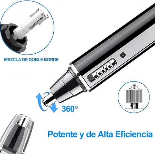 4 En 1 Afeitadora Rasuradora Barba Eléctrica Recargable Kit