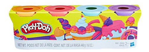 Hasbro Play-doh, Paquete De 4 Colores No Tóxicos