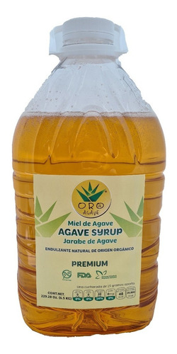 Miel Jarabe De Agave Azul Premium 6.5 Kg Origen Organico