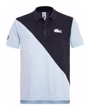 Camisa Lacoste Piquet Roland Garros Azul Pastel & A. Marinho