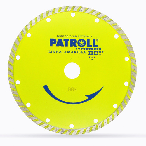 Disco Diamantado Turbo 180mm Patroll Linea Amarilla Pyt-7