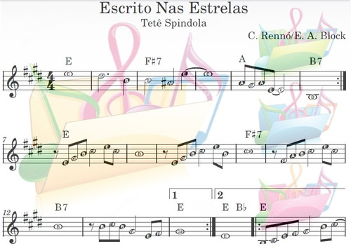 3000 Partituras Com Cifras Na Cabeça Da Nota Musical | MercadoLivre
