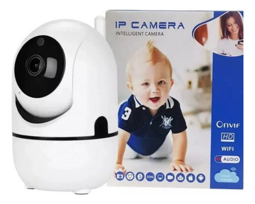 Mini Câmera Wifi Segurança 360° Ip Hd Bebê Idoso E Pet C/ Nf