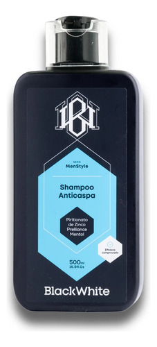 Shampoo Anticaspa 500ml - Com Piritonato De Zinco E Mentol