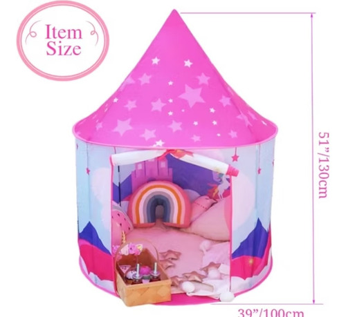 Carpa Castillo Unicornio Princesa Para Niñas