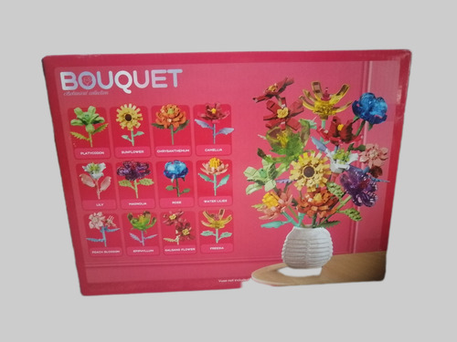 Bloques Para Armar 12 Flores Diferentes En 1. Set Bouquet