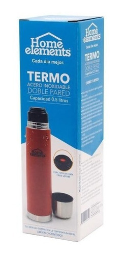 Imagen 2 de 2 de Termo He 50z Doble Pared Home Elements 0.5 Litros