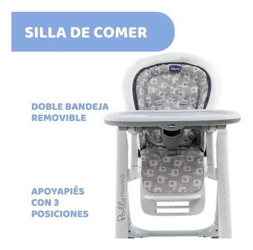 Imagen 5 de 9 de Silla De Comer Bebe Chicco Polly Progres5