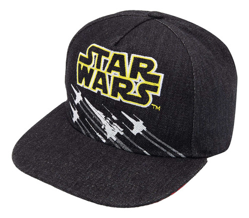 Star Wars - Gorra De Béisbol Con Ala Plana Y Logotipo Bord.