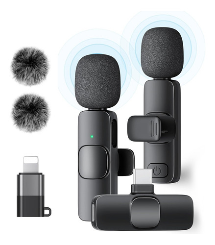 Micrófono Inalámbrico Para iPhone Android Pc iPad Plug Play