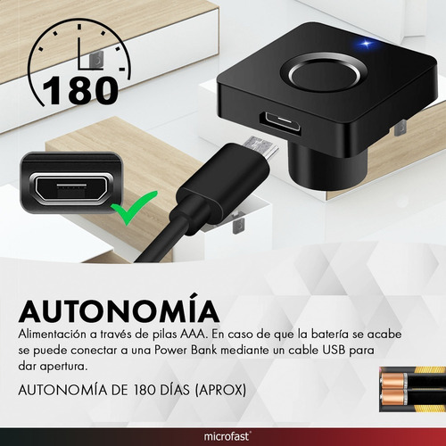 Imagen 7 de 10 de Cerradura Digital Para Muebles Huella Digital Cajón Gabinete