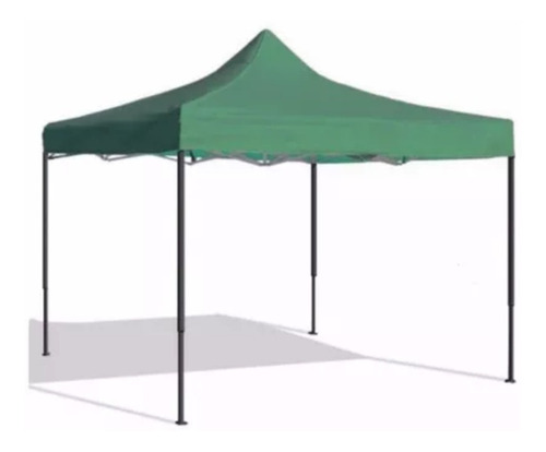 Gazebo 3x3 Verde Reforzado E Impermeable Con Filtro Uv