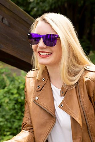 Gafas De Sol Clásicas De Espejo Completo Con Visión Interna