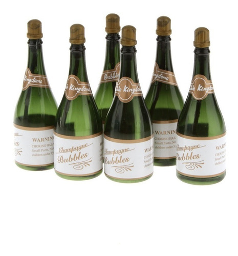 24 Unids Mini Botellas De Burbujas De Champagne Cumpleaños