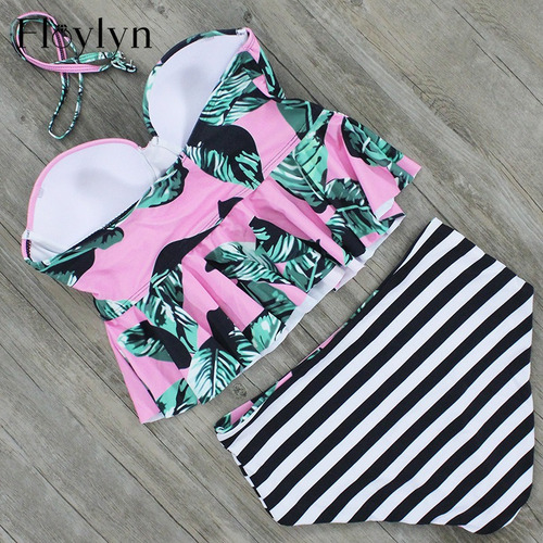Ropa De Baño Caribe Reversible Calzon Alto Arma Tu Look