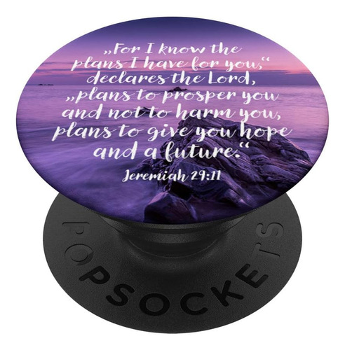 God Pop Socket Bible Verse - Regalos Faith Christian Relegio