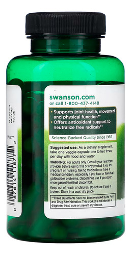 Cúrcuma E Pimenta Preta 90 Capsulas Swanson