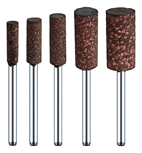 Kit 5 Ponta Montada 4 A 10mm Haste 3m Borracha Com Abrasivos