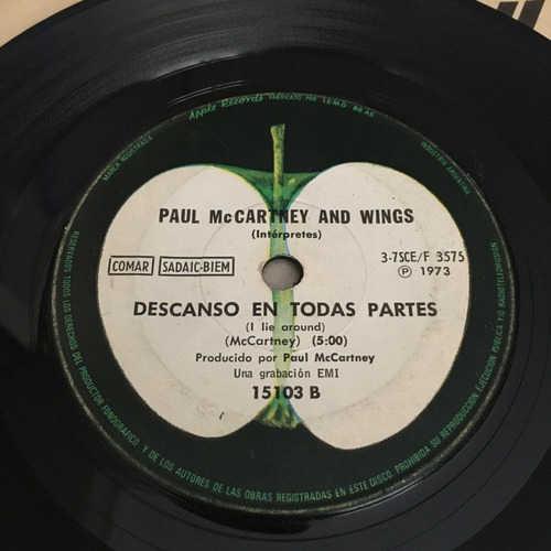 Paul Mccartney And Wings Live And Let Die/ I Lie Around Ep