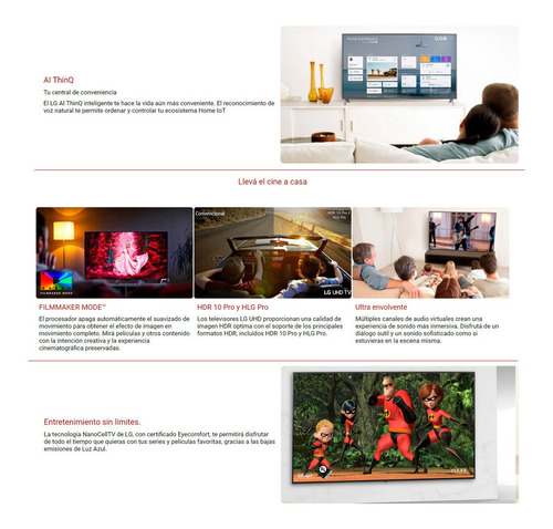 Imagen 5 de 9 de Smart Tv LG 49' Uhd 4k Um7100 Wifi Netflix Youtube Loi