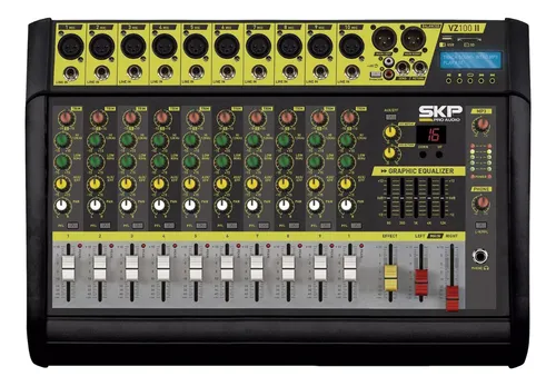 comprar Mesa De Som Amplificada 10 Canais Usb Vz-100 Ii Skp