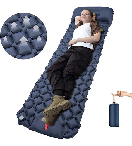 Colchoneta Portátil Autoinflable Para Acampar Colchoneta C