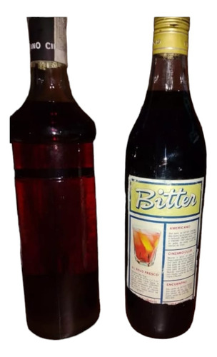 Antiguas Botellas De Cinzano Amaro Y Bitter