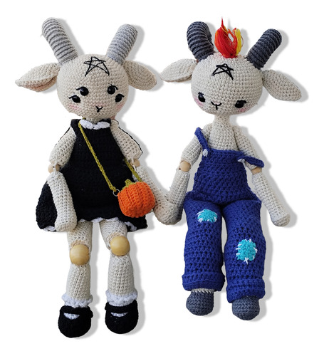 Amigurumis Pequeños Baphomet - Cabras Tiernas