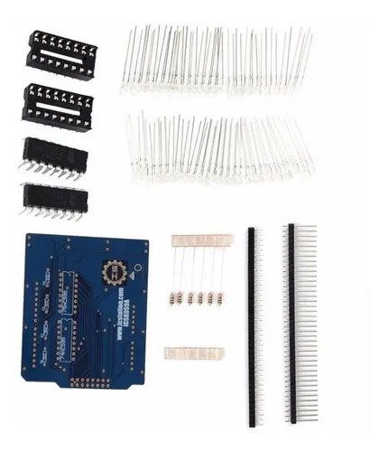 Cubo De Led 4x4x4 Vermelho Para Arduino Kit Completo Diy