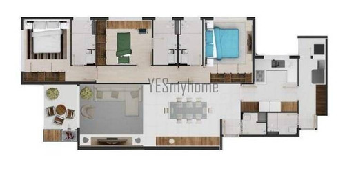 Apartamento Com 3 Dormitórios À Venda, 130 M² Por R$ 1.299.345,00 - Água Verde - Curitiba/pr - Ap2647
