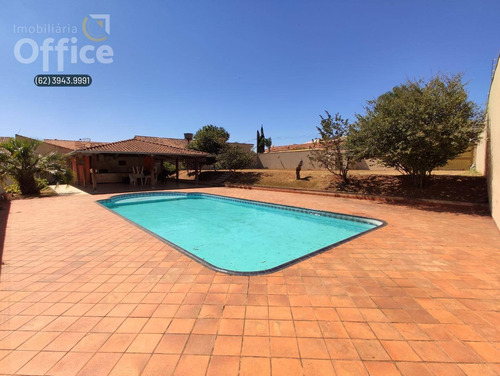 Imagem 6 de 30 de Excelente Casa No Anápolis City De 3 Terrenos - Piscina - Quintal Grande E Gramado - 4 Suítes - 1338 M² - Ca0372