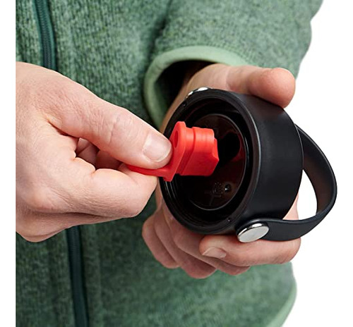 Garrafa De Água Hydro Flask Wide Mouth Com Tampa De Palha Fl