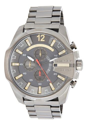 Reloj Diesel Dz4421 Mega Chief Gunmetal Para Hombre