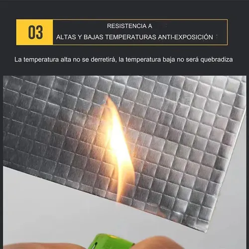 Pack 2 Sellador Butilo Techo Gotera Impermeable 5cmx10mtrs