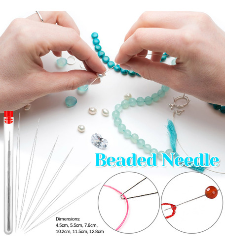 Paquete De Agujas Plegables K Big Eye Beading Needles